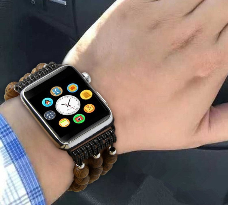 Prayer Bead Bodhi Bracelet Wooden Bead Watch Strap