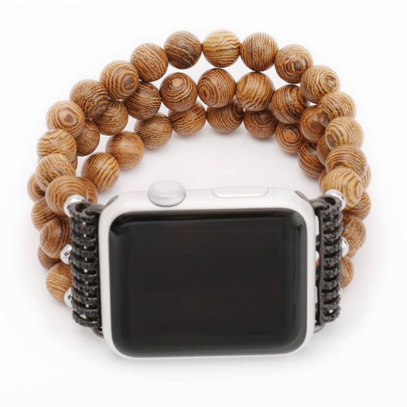 Prayer Bead Bodhi Bracelet Wooden Bead Watch Strap